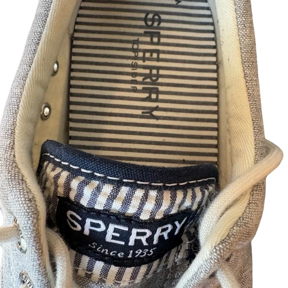 Sperry Hayward‎ Top-Sider Mens Casual Sneakers Lace Up blue Canvas Boat Shoes 10